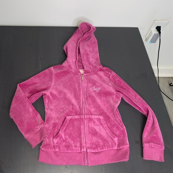 Girl’s Juicy Couture Velour Hoodie - Picture 1 of 8